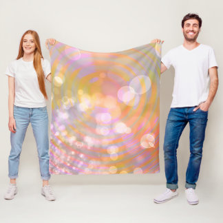 Couverture Polaire Ethereal Glow Spirals and Light Fleece Blanket