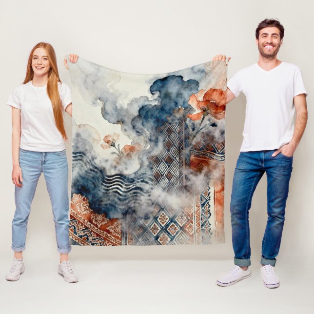 Couverture Polaire Ethereal Indonesian Batik (En situation)