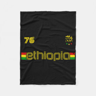 Couverture Polaire Ethiopia -reggae Rastafari Jamaica Footll Soccer S
