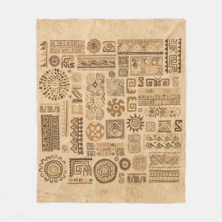 Couverture Polaire Ethnic handmade ornament