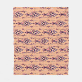 Couverture Polaire Ethnique tribale : Aztec Mexicain sans couture Vin