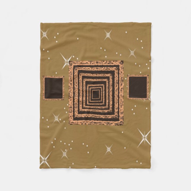 couverture polaire étoile brune (Devant)