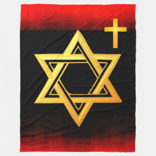 Couverture Polaire Étoile de David Fleece Blanket