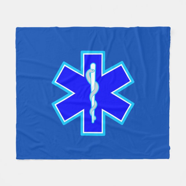 Couverture Polaire Étoile des services médicaux de secours (Devant (Horizontal))