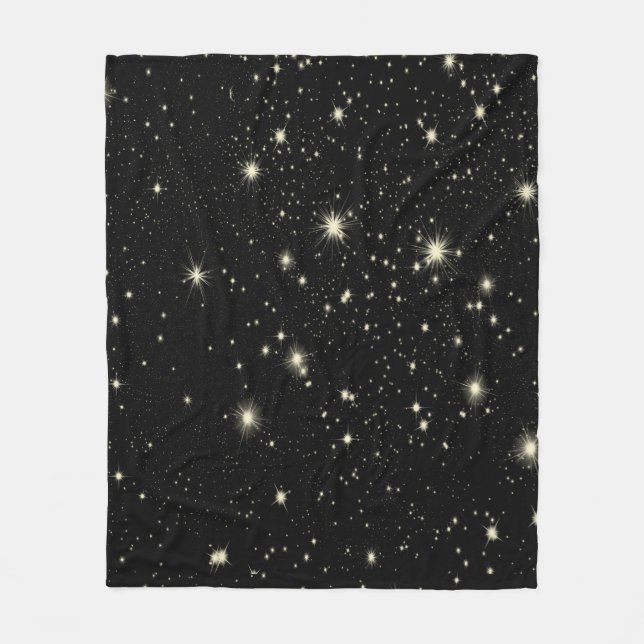 Couverture Polaire étoiles de nuit ciel étoilé ciel (Devant)