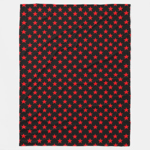 Couverture Polaire Étoiles de rouge