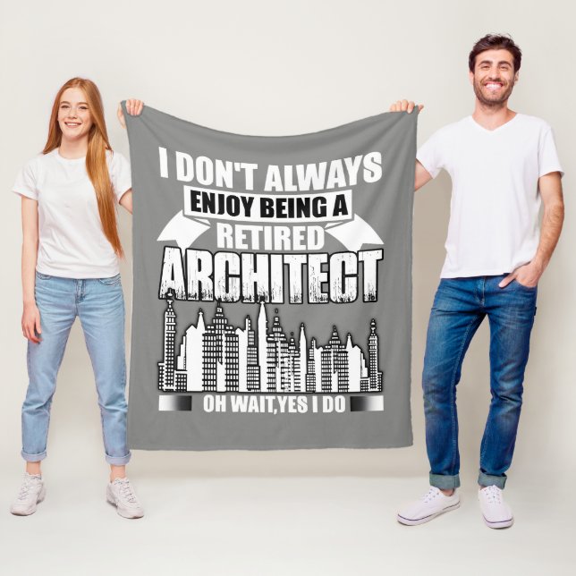 Couverture Polaire Être Un Architecte Retraité Fleece Blanket Fleece (En situation)