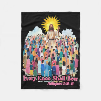 Couverture Polaire Every Knee Shall Bow Christian Easter Day 