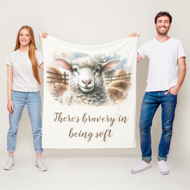 Couverture Polaire Ewe doux : Mouton doux en laine (En situation)