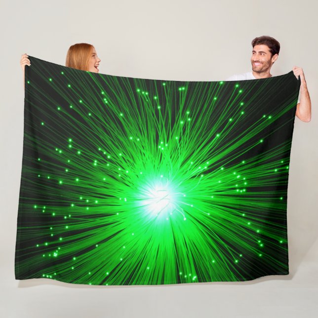 Couverture Polaire Explosion verte (En situation)