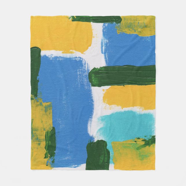 Couverture Polaire Expression abstraite #3 par Michael Moffa (Devant)