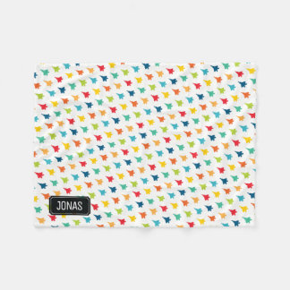 Couverture Polaire F-22 Raptor Fighter Jet Nom personnalisé Couvertur