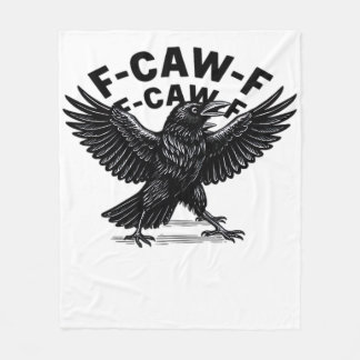 Couverture Polaire F-Caw-F Bird Lover’s Humorous Pun Stickers Essenti