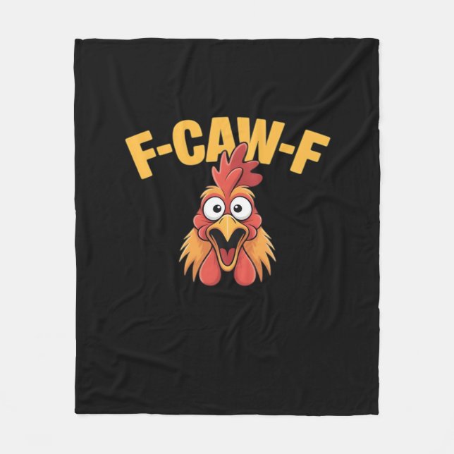 Couverture Polaire F-Caw-F Chicken Funny Chicken Creative Graphic (Devant)