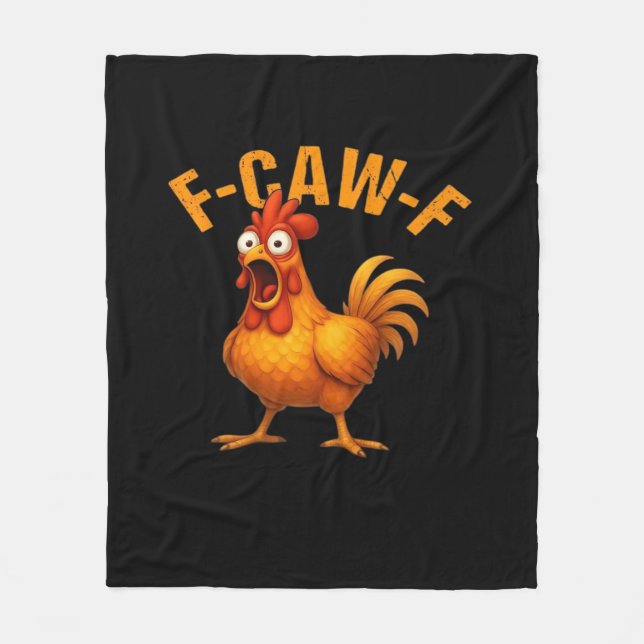Couverture Polaire F-Caw-F Chicken Funny Trendy (Devant)