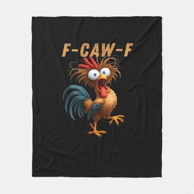 Couverture Polaire F-Caw-F Chicken Humor (Devant)