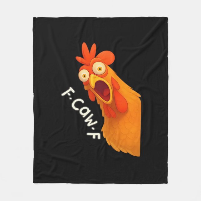Couverture Polaire F-Caw-F Chicken Retro Classic (Devant)