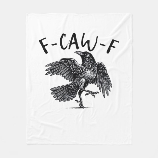 Couverture Polaire F Caw F Crow Retro Classic Style (Devant)