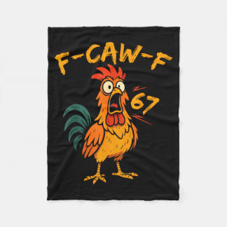 Couverture Polaire F-caw-f Funny Chicken Humor Quote Rooster Six Seve