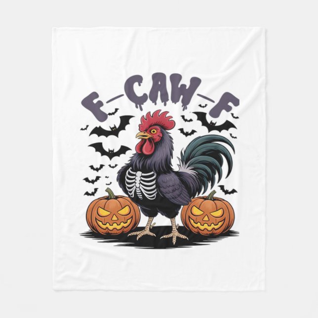 Couverture Polaire F Caw F Humor Crow Gothic Funny Style (Devant)