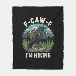 Couverture Polaire F-Caw-F Je fais de la randonnée Esprit Corbeau Cor