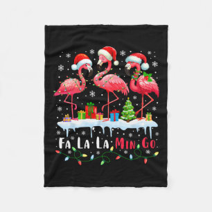 Couverture Polaire Fa La Mingo Flamant rose Noël Noël Noël Noël Tropi