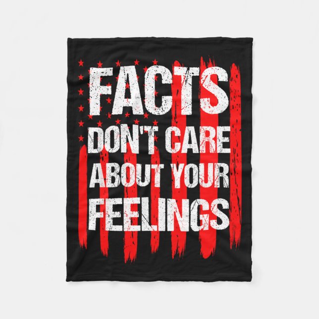 Couverture Polaire Facts Don't Care About Your Feelings Vintage Ameri (Devant)
