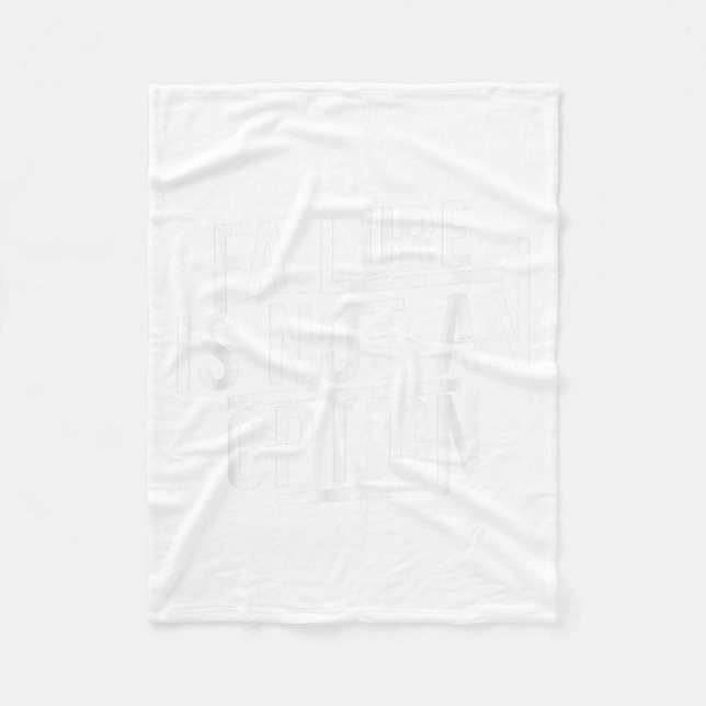 Couverture Polaire Failure Is Not An Option Motivational  (Devant)