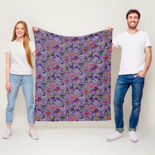 Couverture Polaire Fair Isle Cute Halloween Motif de chandail nu