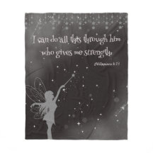 Fairy Moon Message positif Fleece Blanket