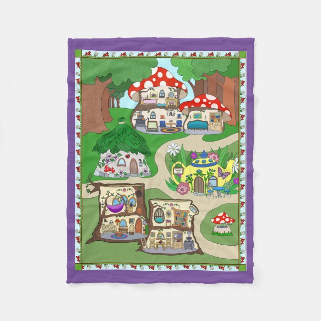 Couverture Polaire Fairy Play Mat/Blanchette pour petites poupées  (Devant)
