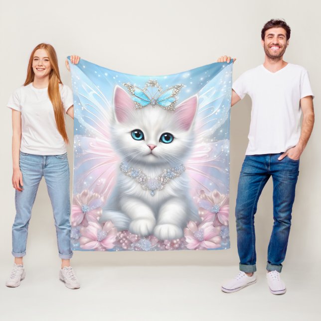 Couverture Polaire Fairy Princess Kitten (En situation)