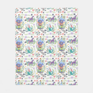 Couverture Polaire Fairytale Folk Art Lance Blanket