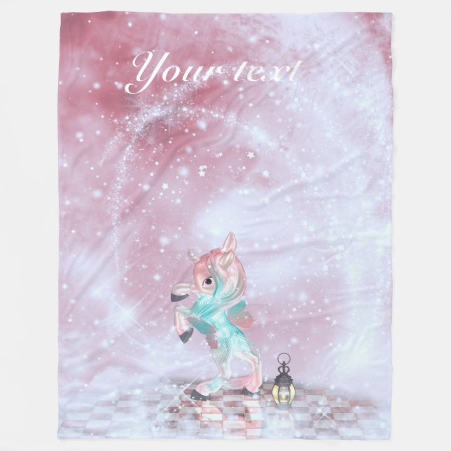 Couverture Polaire Fairytale Unicorn (Devant)
