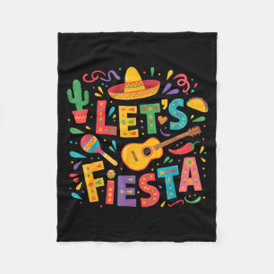 Couverture Polaire Faisons la fête cinco de mayo chapeau mexicain par