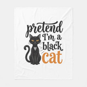 Couverture Polaire Faites comme si j'étais un chat noir T-shirt de ch