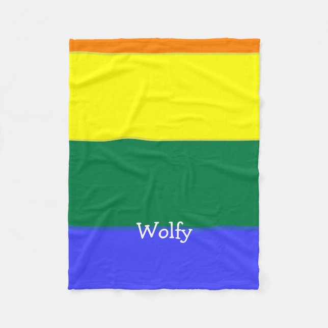 Couverture Polaire Faites votre propre indicateur Gay pride personnal (Devant)