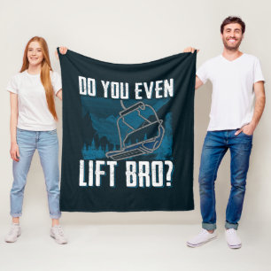 Couverture Polaire Faites-Vous Même Ascenseur Bro Ski Novely