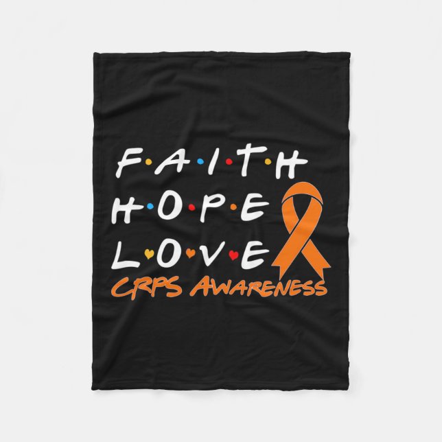 Couverture Polaire Faith Hope Love Crps Sensibilisation 1 (Devant)
