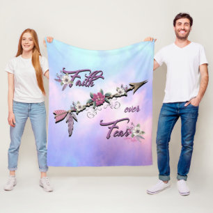 Couverture Polaire Faith Over Fear Fleece Blanket