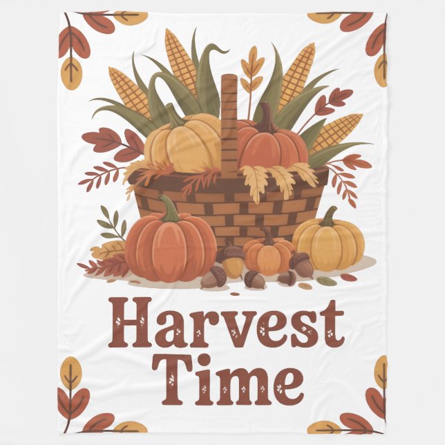 Couverture Polaire Fall harvest time stylish Blanket New Home (Devant)