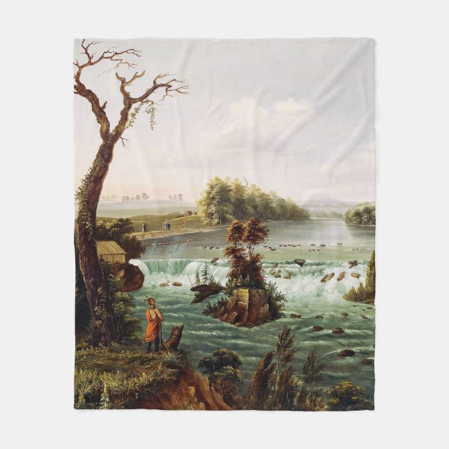 Couverture Polaire Falls of Saint Anthony by Henry Lewis (Devant)