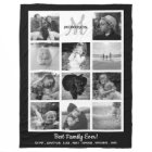 Famille Monogramme Photo Collage 11 Black White Ph