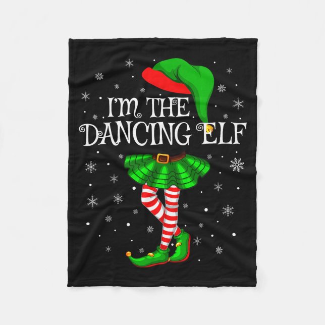 Couverture Polaire Family Matching Women Girls I'm The Dancing Elf Ch (Devant)
