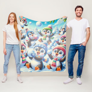 Couverture Polaire Fantasie d'hiver