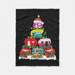 Couverture Polaire Fantastique Éclairage de Noël Père Noël Camping Rv