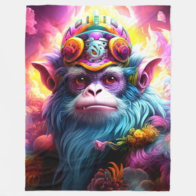 Couverture Polaire Fantasy Monkey (Devant)