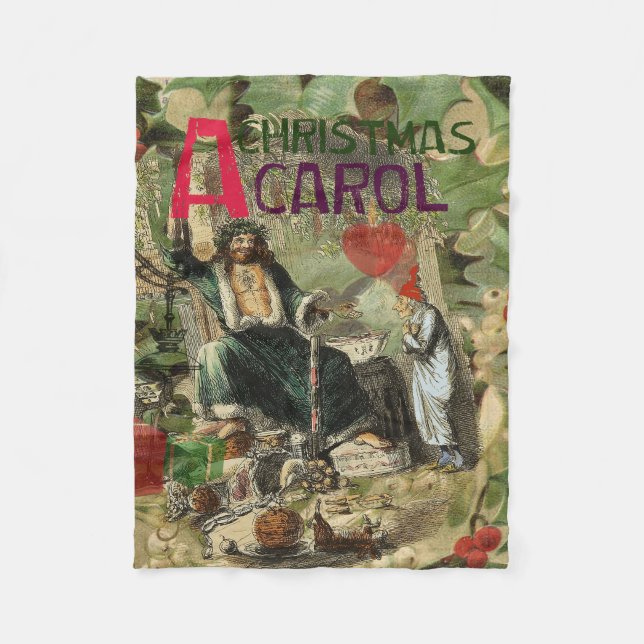Couverture Polaire Fantôme de Noël Illustration actuelle Scrooge (Devant)