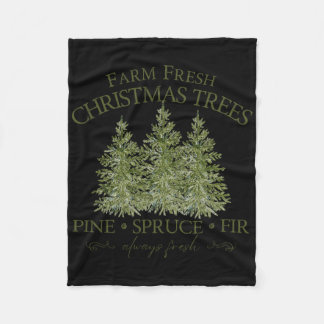 Couverture Polaire Farm Fresh Christmas Trees Pine Spruce Fir Always
