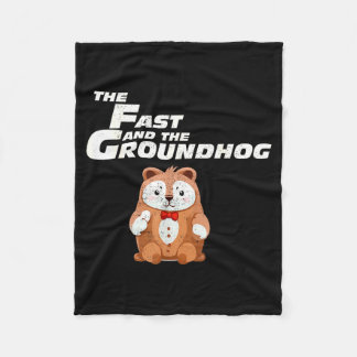 Couverture Polaire Fast Repetitive Groundhog Day Funny _1